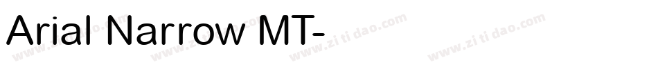 Arial Narrow MT字体转换